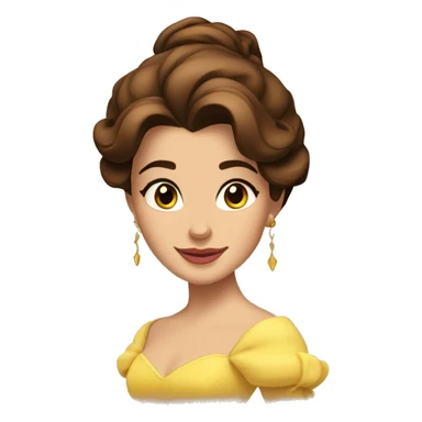 Belle beauty and the beast sticker