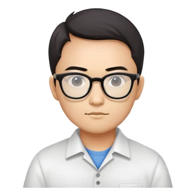 asian computer science nerd working at palantir sticker