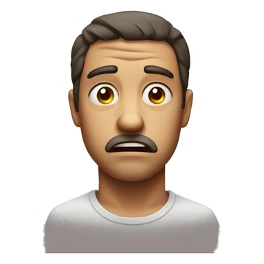 Disgusted and judgmental face sticker