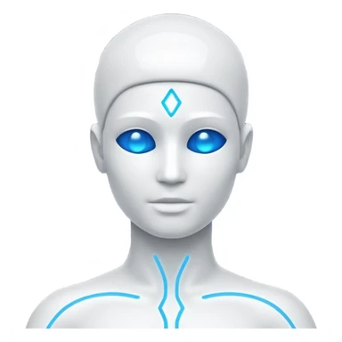 human silhouette with balanced energy lines sticker