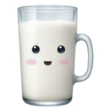 Milk in glass sticker