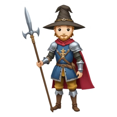 landsknecht, (keep the pose and the frame the same) sticker