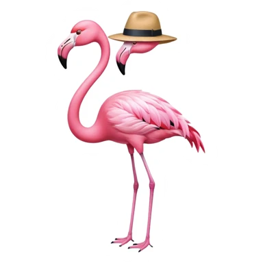 Fedora Flamingo sticker