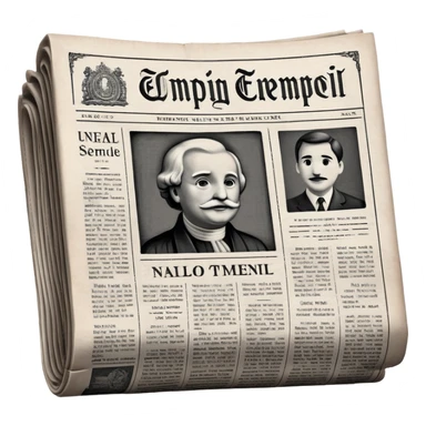 generate realistic detailed news paper NY sticker