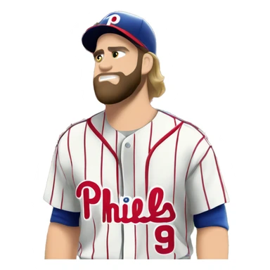 Bryce Harper Philadelphia Phillies, crossing harms sticker