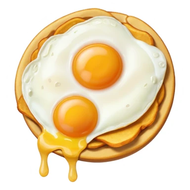 fries egg sticker