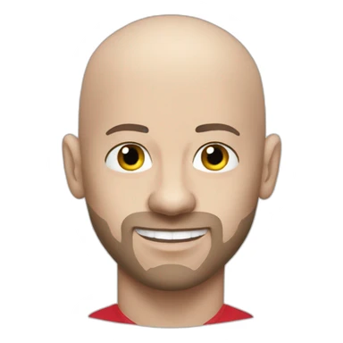 bald messi footballer sticker