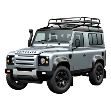 2025 my25.5 Landrover Defender in Carpathian Grey with gloss black accents sticker