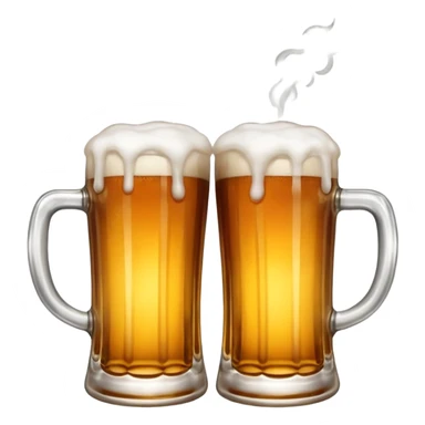 beer clink emoji combined with puff emoji sticker