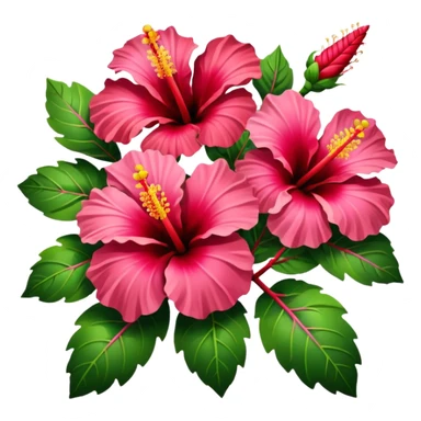 hibiscus flower bouquet
 sticker
