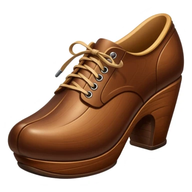 wooden shoe sticker