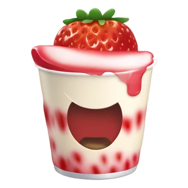 frutilla con crema sticker
