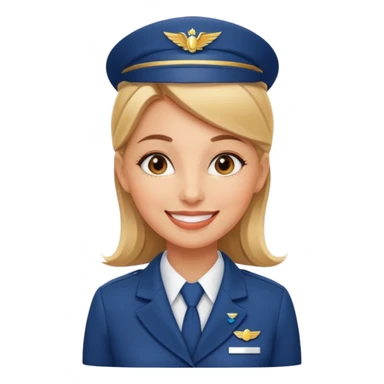empathy flight attendant woman sticker