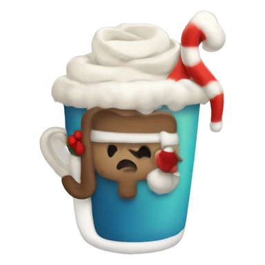 a cozy holiday drink sticker
