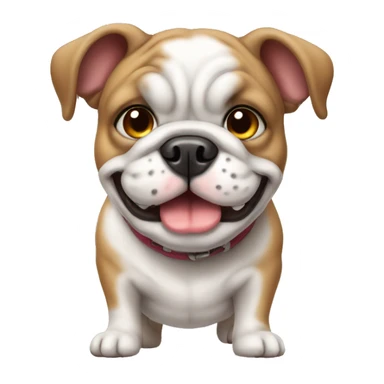 Cute bulldog sticker