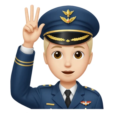 Combine this emoji:🫡 and this emoji:🤪 sticker