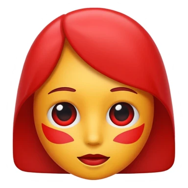 I want an emoji of "AI" in red writing sticker