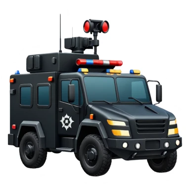 Need a SWAT truck emoji that I can copy and paste with no guns on top sticker