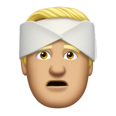 Trump ear bandage sticker