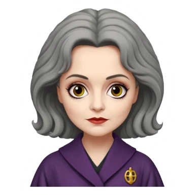 Psychiatrist dr julia hoffman from dark shadows, helena bonham carter, in psychiatrist robe sticker
