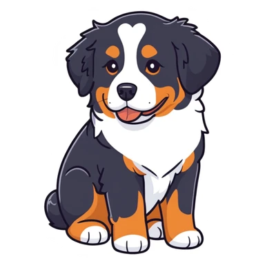 Bernese mountain dog  sticker