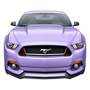 Pale lavander mustang  sticker