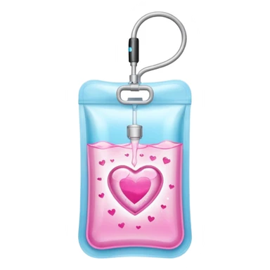 IV bag that looks like Love Island (the television show) sticker