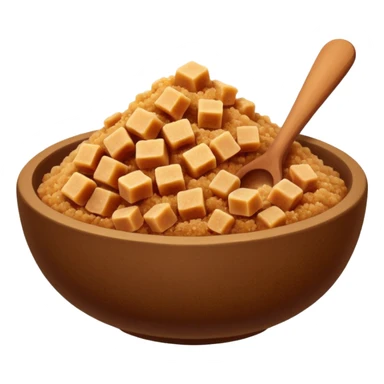 brown sugar in bowl sticker