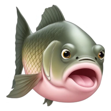 carp with pig nose sticker