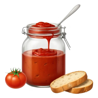 Food preservation and cooking- Tomato jar and homesmade bread sticker