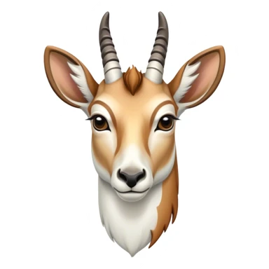 ethereal and spiritual white pronghorn sticker