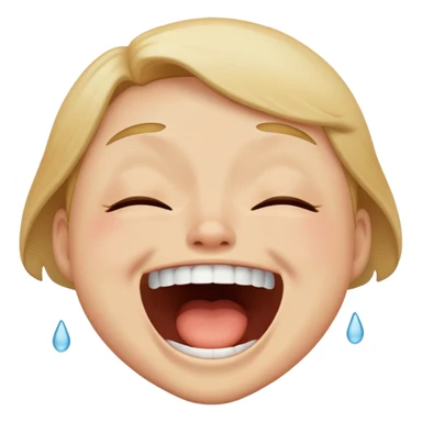 Cracking up laughing really hard sticker