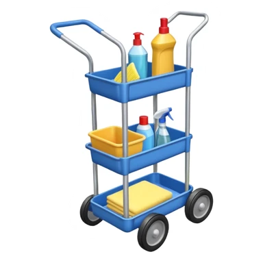 cleaning cart sticker