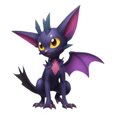  Kawaii Edgy Cool Beautiful Noibat-Noivern-Nargacuga-Litten full body sticker