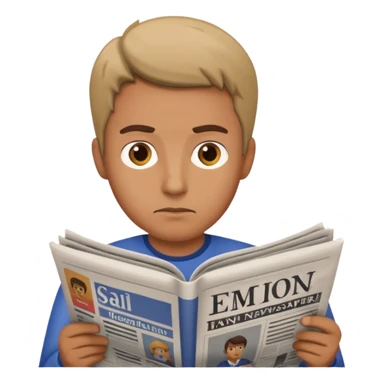 read paper with no rection man sticker