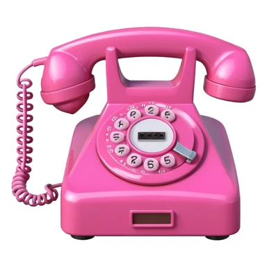 Pink hotline phone sticker
