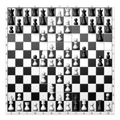 chess board with strictly black and white squares only, no other colors, no chess pieces, just alternating black and white squares sticker