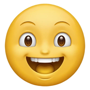 a face with a large opened mouth in emoji of whatsapp style (yellow) sticker