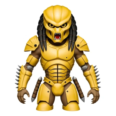 Predator from movie predator with bone armor sticker