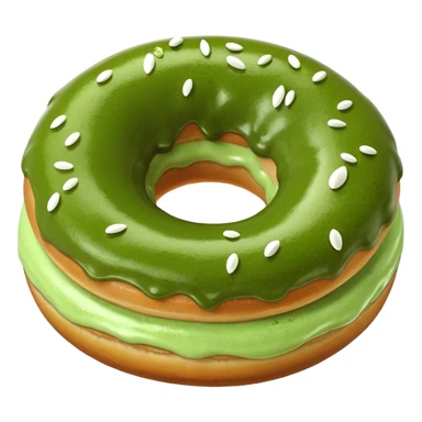 matcha doughnut sticker