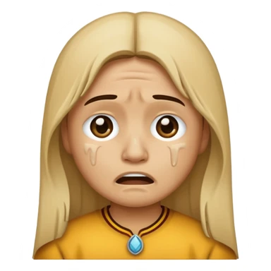An fsu emoji with an fsu fan crying/depressed so a Seminole sticker