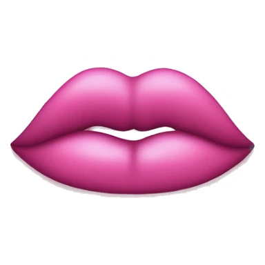 Pink kissy mark  sticker