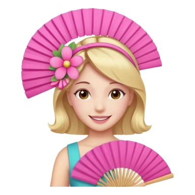 Clean girl pink fan and I love sticker