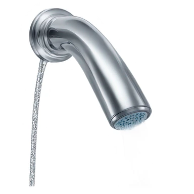 Glitter coming from the shower faucet sticker