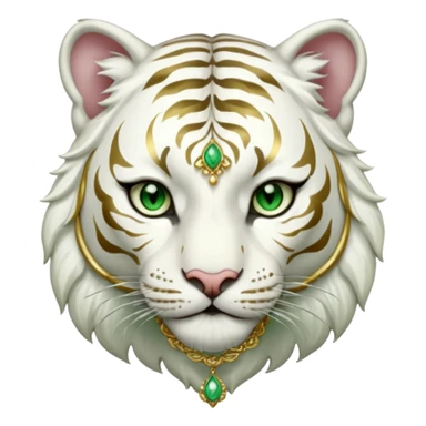 ESO Female white tiger khajiit leader of the umbral rose  sticker