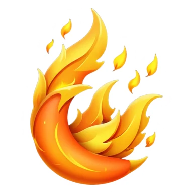 Asme fuego soplando por el viento sticker