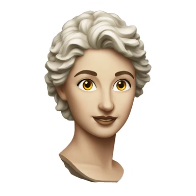 Goddess Diana bust  sticker