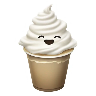 white starbucks with cream sticker