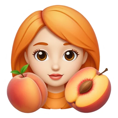 Lovely peaches the internet influencer sticker