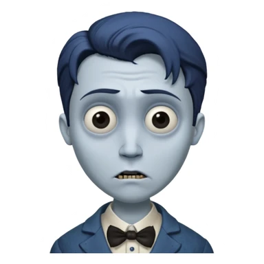Victor Van Dort from Corpse Bride  head sticker